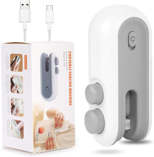 2-in-1 USB Mini Bag Sealer & Cutter – Portable, Rechargeable & Magnetic