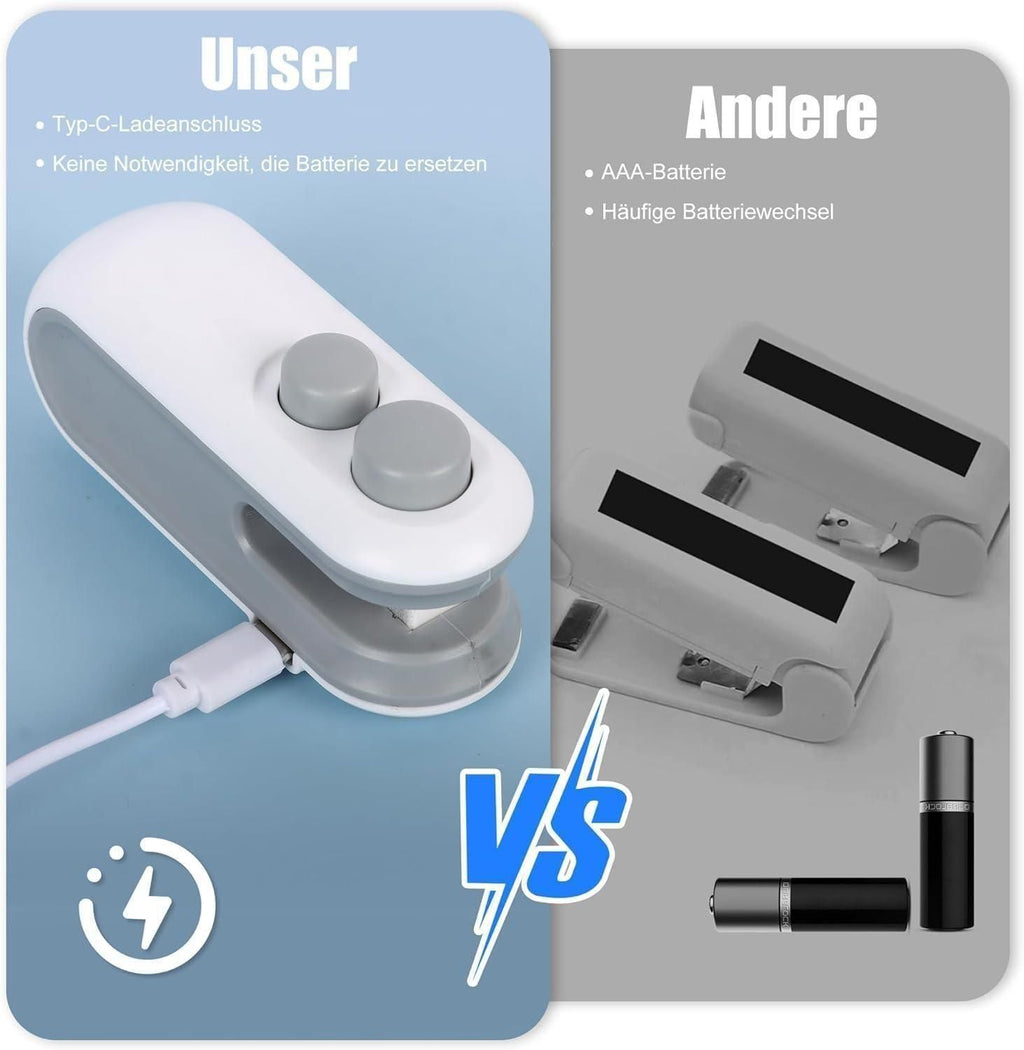 2-in-1 USB Mini Bag Sealer & Cutter – Portable, Rechargeable & Magnetic